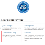 My blog listed in the Calgary Herald Top Blog | Media Mentions