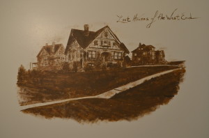 Mural of West End House  inside the B&B